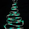 Northlight 12.5" LED Lighted White Battery Operated Christmas Tree Window Silhouette Decoration