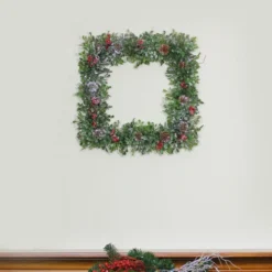 Northlight Square Boxwood And Berries Pine Cone Artificial Christmas Wreath 18-Inch, Unlit 5 Northlight Square Boxwood And Berries Pine Cone Artificial Christmas Wreath 18-Inch, Unlit -Chic Christmas Decoration 0faownrw3ruoe7hste5zcmcpfmko3kr2 26131.1665088078
