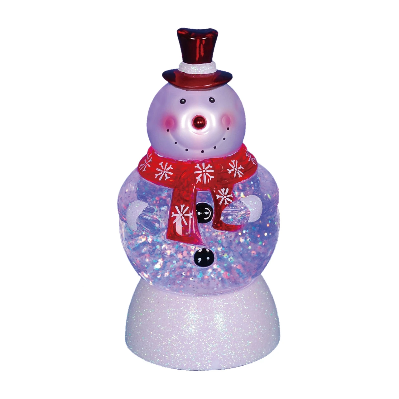 Northlight 7.5" LED Lighted Color-Changing Snowman With Top Hap Snow Globe Christmas Figure 1 Northlight 7.5" LED Lighted Color-Changing Snowman With Top Hap Snow Globe Christmas Figure