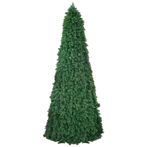 Northlight 12' Pre-Lit Green Slim Pine Artificial Christmas Tree - Clear Lights 2 Northlight 12' Pre-Lit Green Slim Pine Artificial Christmas Tree - Clear Lights - Image 2
