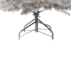 Northlight 6.5' Pre-Lit Full Metallic Silver Tinsel Artificial Christmas Tree, Clear Lights -Chic Christmas Decoration 1rg3yqcodhi5v87xnpub8evxxyskjt1c 63690.1588357537