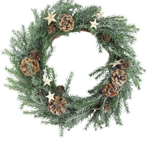 Northlight Classic Pine With Pine Cones And Stars Artificial Christmas Wreath, 13-Inch, Unlit 1 Northlight Classic Pine With Pine Cones And Stars Artificial Christmas Wreath, 13-Inch, Unlit