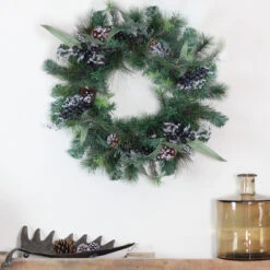 Northlight Mixed Pine With Blueberries Pine Cones And Ice Twigs Artificial Christmas Wreath - 24-Inch, Unlit -Chic Christmas Decoration 3wyie1y6oxurufmxprshxsawng4qsfo2 65138.1588368902