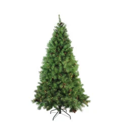 Northlight 7.5' Pre-Lit Green Medium Pine Artificial Christmas Tree - Clear Lights