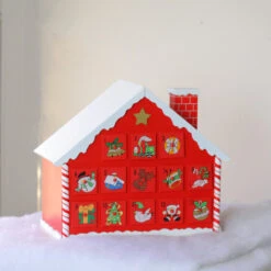 Northlight 10.25" Red And White Advent House With Chimney Storage Box -Chic Christmas Decoration 5ccaiqxe1ybnmbjzkozihymlkuefzybi 13688.1588350472