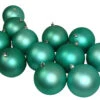 Northlight 12ct Matte Seafoam Green Shatterproof Christmas Ball Ornaments 4" (100mm)