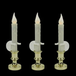 Northlight Set Of 3 White LED C5 Flickering Window Christmas Candle Lamps With Timer 8.5" -Chic Christmas Decoration 90e2eng9ugpzpfrhion88cenzzivcmc0 39003.1664989114