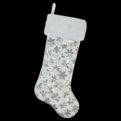 Northlight 19 White And Silver Sequin Snowflake Christmas Stocking 9 Northlight 19 White And Silver Sequin Snowflake Christmas Stocking -Chic Christmas Decoration akqauvupru2sl9jwc0nljwifmzgau0qv 54106.1588344779