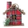Northlight 4.25" Red Plaid Country Cabin Christmas Ornament