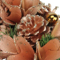 Northlight Autumn Harvest Glittered Rose Gold Pine Cone Artificial Thanksgiving Wreath - 13.5-Inch, Unlit -Chic Christmas Decoration b02svr4a6hinzytufgcmh0swdnkn6msm 98508.1588356426