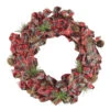 Northlight Red Plaid Bows And Pine Cones Artificial Christmas Wreath, 14.25-Inch, Unlit