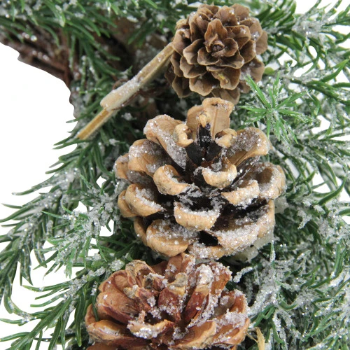 Northlight Classic Pine With Pine Cones And Stars Artificial Christmas Wreath, 13-Inch, Unlit 3 Northlight Classic Pine With Pine Cones And Stars Artificial Christmas Wreath, 13-Inch, Unlit - Image 3