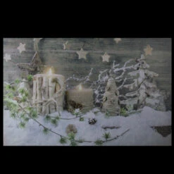 Northlight Country Rustic Winter Christmas LED Lighted Canvas Wall Art 23.5" X 15.5" -Chic Christmas Decoration ci75tomfesr29al6smnmzypf79amyc5o 45686.1665610742