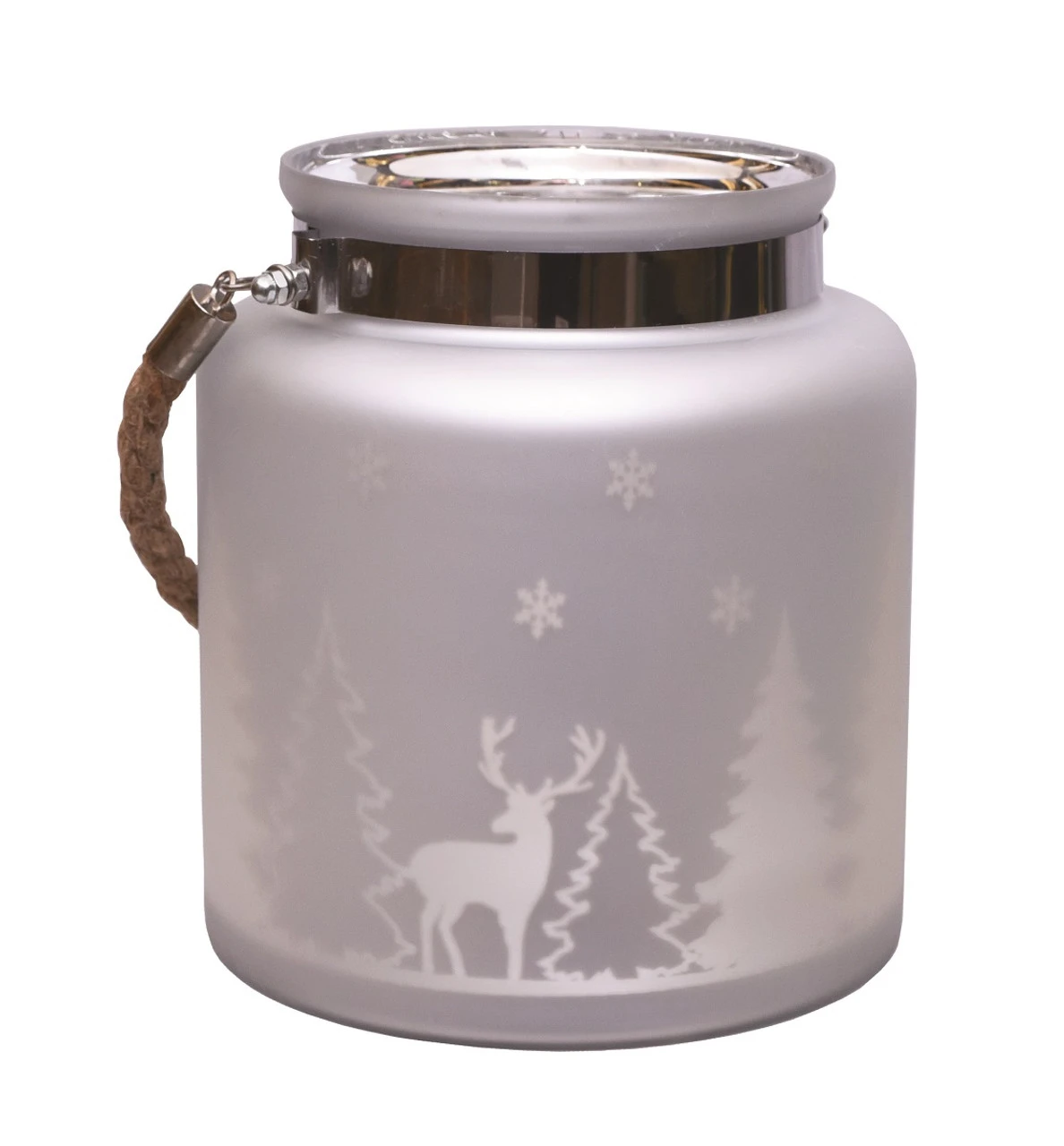 Northlight 8" Silver Matte Winter Scene Christmas Pillar Candle Holder Lantern 1 Northlight 8" Silver Matte Winter Scene Christmas Pillar Candle Holder Lantern