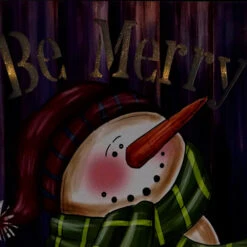 Northlight LED Lighted "Be Merry" Smiling Snowman Christmas Canvas Wall Art 11.75" X 11.75" -Chic Christmas Decoration e5dnwnygwdl0lhlwwjkf2mrzrk3uyz4a 36201.1666337533