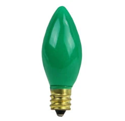 Northlight Club Pack Of 25 Opaque Green C7 Christmas Replacement Bulbs