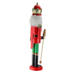 Northlight 24" Red And Green Wooden Christmas Nutcracker King With Scepter -Chic Christmas Decoration fmff0xyztsfuuynytliczkctc2t0fleq 59824.1664990623