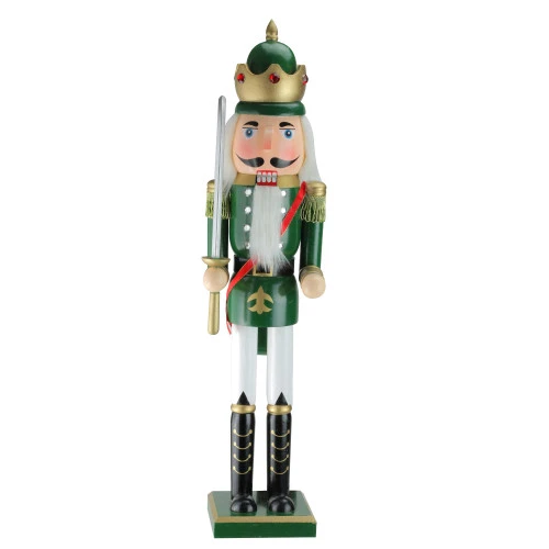 Northlight 24" Green And Gold Christmas Nutcracker King With Sword 1 Northlight 24" Green And Gold Christmas Nutcracker King With Sword