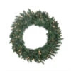 Northlight Pre-Lit Traditional Pine Artificial Christmas Wreath - 30-Inch, Clear Lights