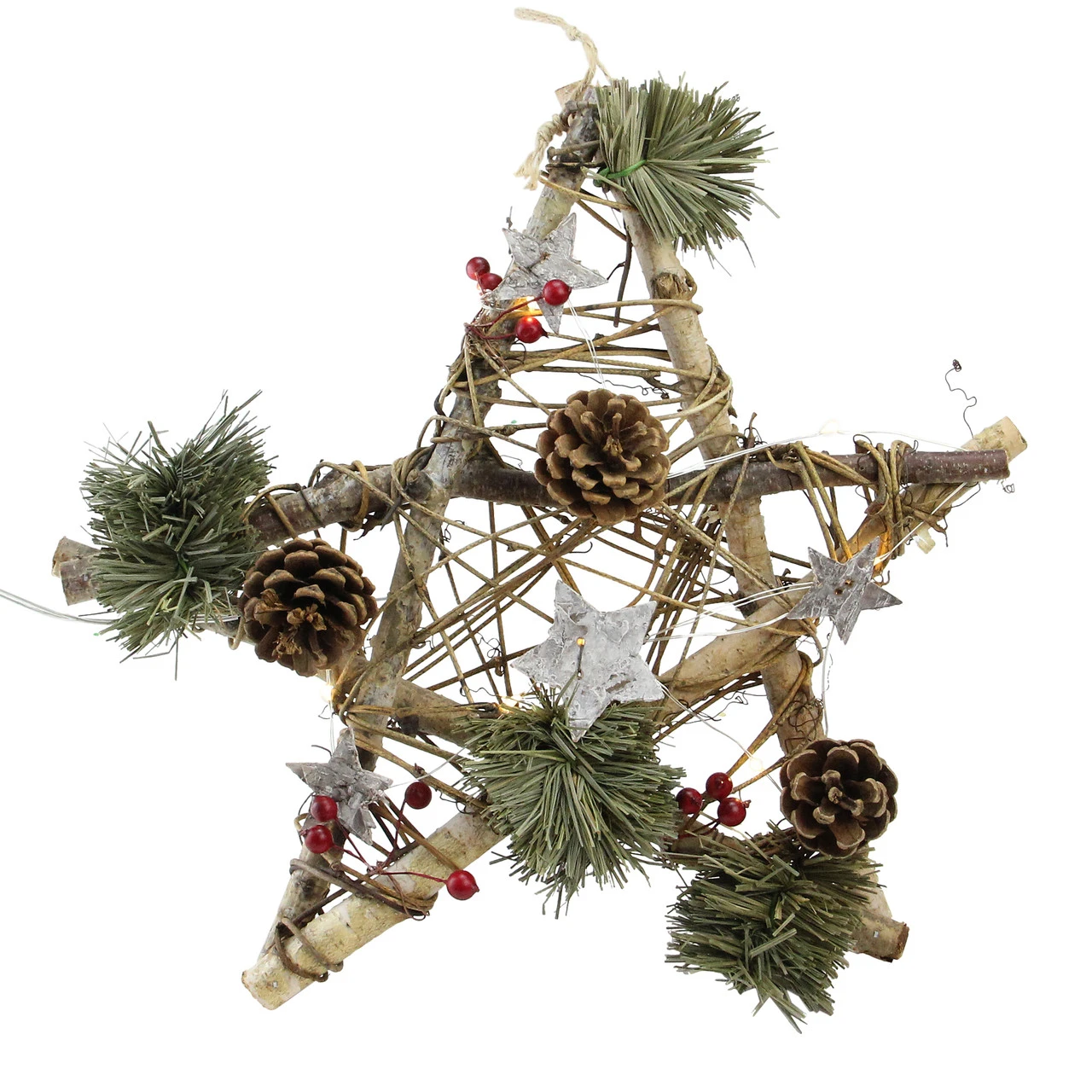 Northlight 12" Brown And Green Christmas Star Rustic Twigs Ornament 1 Northlight 12" Brown And Green Christmas Star Rustic Twigs Ornament