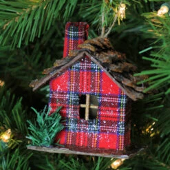 Northlight 4.25" Red Plaid Country Cabin Christmas Ornament -Chic Christmas Decoration h4jbzyvh83ilhsnfie2n4hitioj7wwid 39671.1664466678