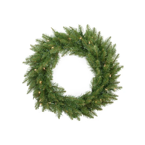 Northlight Pre-Lit Essex Pine Artificial Christmas Wreath - 24-Inch, Clear Lights 1 Northlight Pre-Lit Essex Pine Artificial Christmas Wreath - 24-Inch, Clear Lights