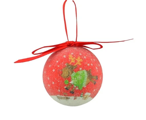 Northlight 10ct Red And Green Shatterproof Santa With Reindeer Decoupage Christmas Ball Ornaments 1.75" (40mm) 2 Northlight 10ct Red And Green Shatterproof Santa With Reindeer Decoupage Christmas Ball Ornaments 1.75" (40mm) - Image 2