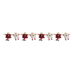 Northlight 4" X 26" Red And Beige Angel Dolls Christmas Garland - Unlit