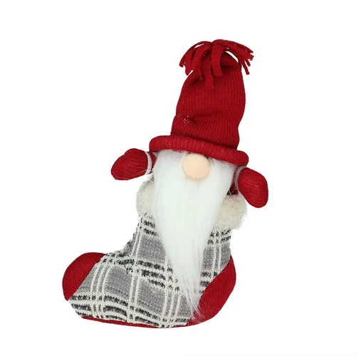 Northlight 10" Gray And Red Tristan Gnome In Christmas Stocking Tabletop Figure 1 Northlight 10" Gray And Red Tristan Gnome In Christmas Stocking Tabletop Figure