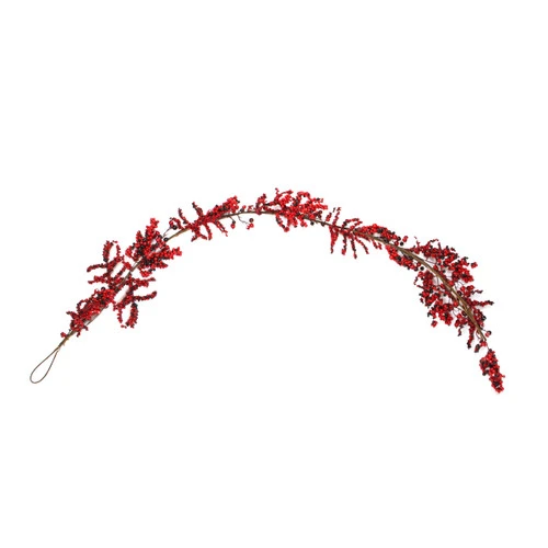 Northlight 6' X 8" Burgundy Red Berry Artificial Christmas Garland- Unlit 1 Northlight 6' X 8" Burgundy Red Berry Artificial Christmas Garland- Unlit
