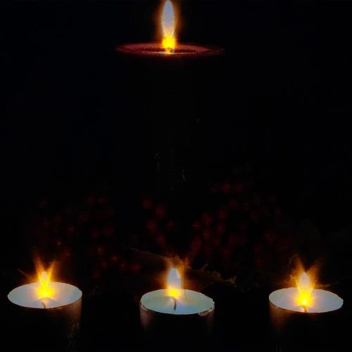 Northlight Red And Green LED Lighted Candles Christmas Canvas Wall Art 12" X 15.75" 3 Northlight Red And Green LED Lighted Candles Christmas Canvas Wall Art 12" X 15.75" - Image 3