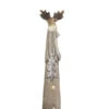 Northlight 30" Brown And Silver LED Lighted Reindeer Christmas Tabletop Figurine