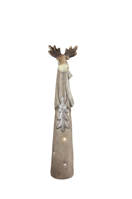 Northlight 30" Brown And Silver LED Lighted Reindeer Christmas Tabletop Figurine 1 Northlight 30" Brown And Silver LED Lighted Reindeer Christmas Tabletop Figurine