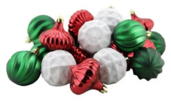 Northlight 26ct Red And Green Shatterproof Christmas Ornaments 2.5" (60mm)