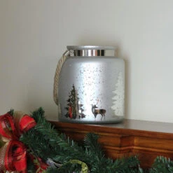 Northlight 9.5" Gray And Silver Tree Silhouette Mercury Glass Christmas Pillar Candle Holder -Chic Christmas Decoration lg2czqhsjrfw0cbsa1kpbk7ou5gbls8h 80870.1588415774