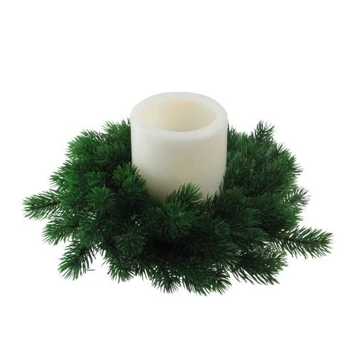Northlight Green Pine Artificial Christmas Wreath - 12-Inch, Unlit 2 Northlight Green Pine Artificial Christmas Wreath - 12-Inch, Unlit - Image 2