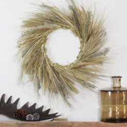 Northlight Wheat And Straw Stalks Artificial Wreath, 22-inch Unlit -Chic Christmas Decoration mz60e8z0t4sur2tt0b9zdw2y8hnnc2ne 30919.1664726380