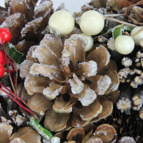 Northlight Pine Cones And Berries Artificial Christmas Wreath - 10.25-Inch, Unlit 4 Northlight Pine Cones And Berries Artificial Christmas Wreath - 10.25-Inch, Unlit - Image 4