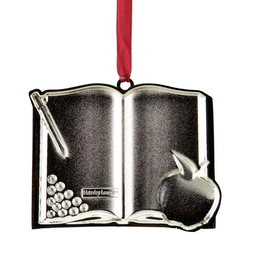 Northlight 3.25" Red Silver-Plated Favorite Teacher Christmas Ornament With European Crystals 4 Northlight 3.25" Red Silver-Plated Favorite Teacher Christmas Ornament With European Crystals - Image 4