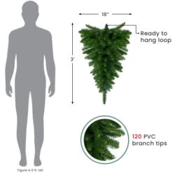 Northlight 36" Buffalo Fir Artificial Christmas Teardrop Swag - Unlit -Chic Christmas Decoration northlight z99732 info 42961.1679482975