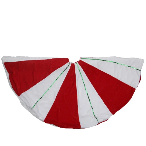 Northlight 48" Red And White Peppermint Twist Stripes Christmas Tree Skirt 1 Northlight 48" Red And White Peppermint Twist Stripes Christmas Tree Skirt