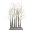 Northlight 4' LED Lighted White Twig Tree Cluster Outdoor Christmas Yard Art Decoration - 15-11350E-4