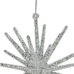 Northlight 8.25” Silver Glittered Starburst Christmas Ornament 9 Northlight 8.25” Silver Glittered Starburst Christmas Ornament -Chic Christmas Decoration northlight20gb26189 37773.1670662514
