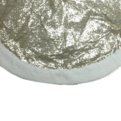 Northlight 47" Gold And White Round High Pile Fleece Border Christmas Tree Skirt -Chic Christmas Decoration northlight20nl01808b 63888.1638633105