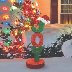 Northlight 43.5" Rotating Red And Green Lighted "JOY" Sign Outdoor Christmas Decoration -Chic Christmas Decoration northlight20pw2016002 l2d 41639.1588415645