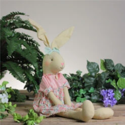 Northlight 20" Sitting Linen Pink Floral Easter Bunny Rabbit Spring Figure 5 Northlight 20" Sitting Linen Pink Floral Easter Bunny Rabbit Spring Figure -Chic Christmas Decoration northlight20sh14427 2 43544.1588362515