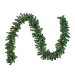 Northlight 9' X 10" Pre-Lit LED Canadian Pine Artificial Christmas Garland - Multi Lights -Chic Christmas Decoration northlight20v15825 04 98430.1599787103