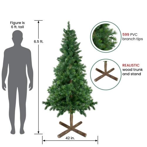 Northlight 6.5' Royal Alpine Artificial Christmas Tree - Unlit 2 Northlight 6.5' Royal Alpine Artificial Christmas Tree - Unlit - Image 2