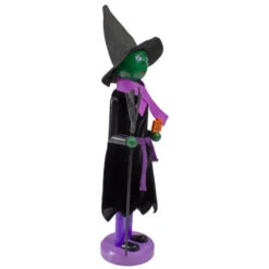 Northlight 14" Black And Green Witch Jack-O-Lantern Halloween Nutcracker With Broom -Chic Christmas Decoration northlight 97162 1updated 04764.1665610739