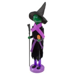 Northlight 14" Black And Green Witch Jack-O-Lantern Halloween Nutcracker With Broom -Chic Christmas Decoration northlight 97162 3updated 33921.1665610739